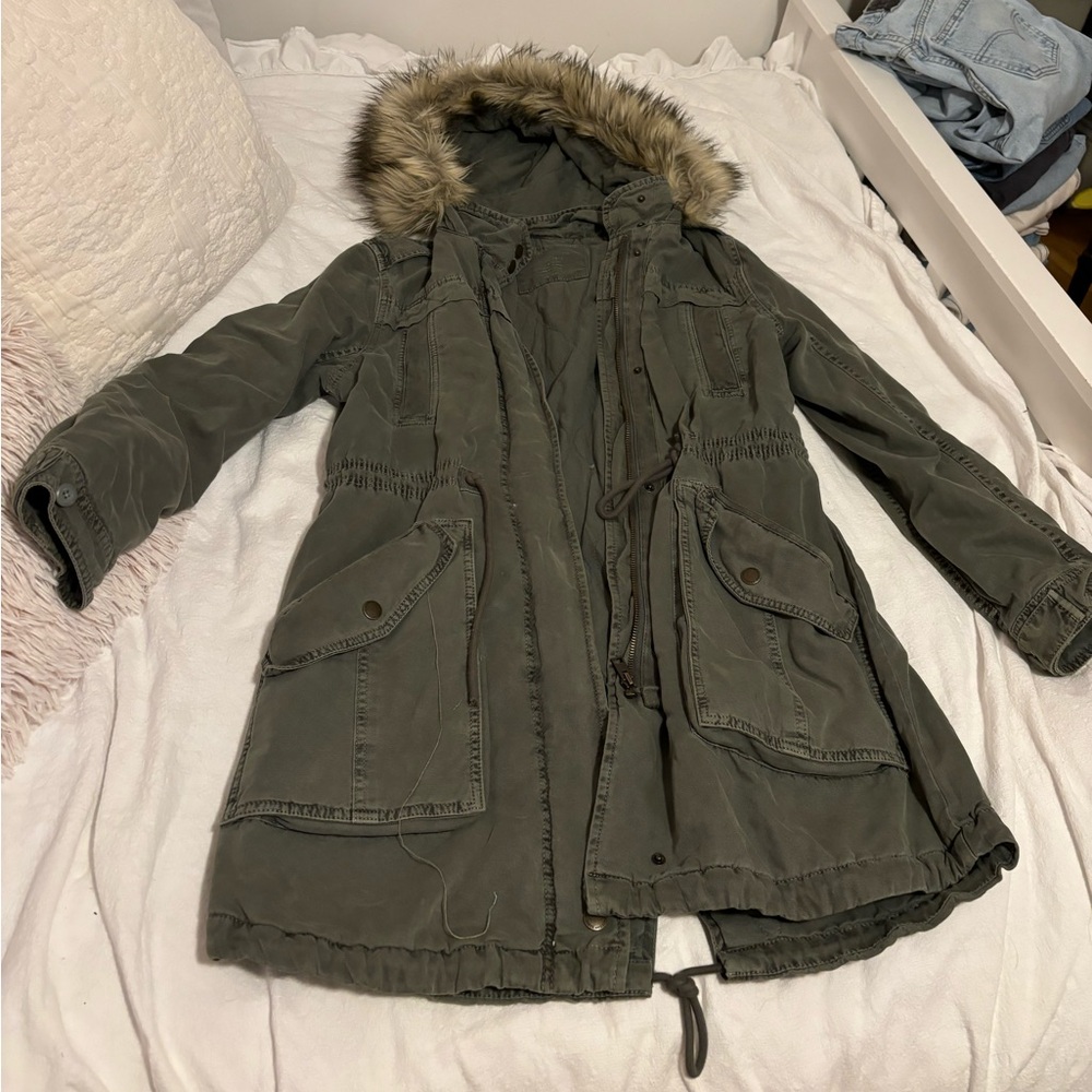 Small green American eagle coat
